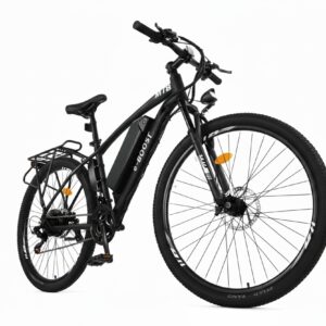 Bicicleta Electrica E-BOOST Negra (Parrilla Trasera Gratis)