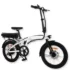 bicicleta electrica plegable blanca