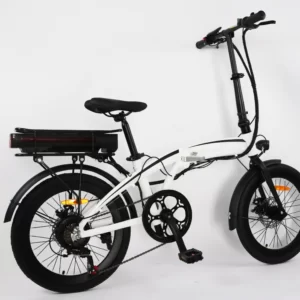 imagen de una bicicleta electrica de plegable modelo efold pro de color blanco