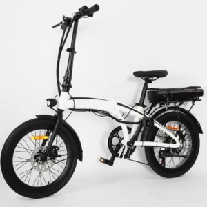 bicicleta plegable y electrica efold pro de color blanco