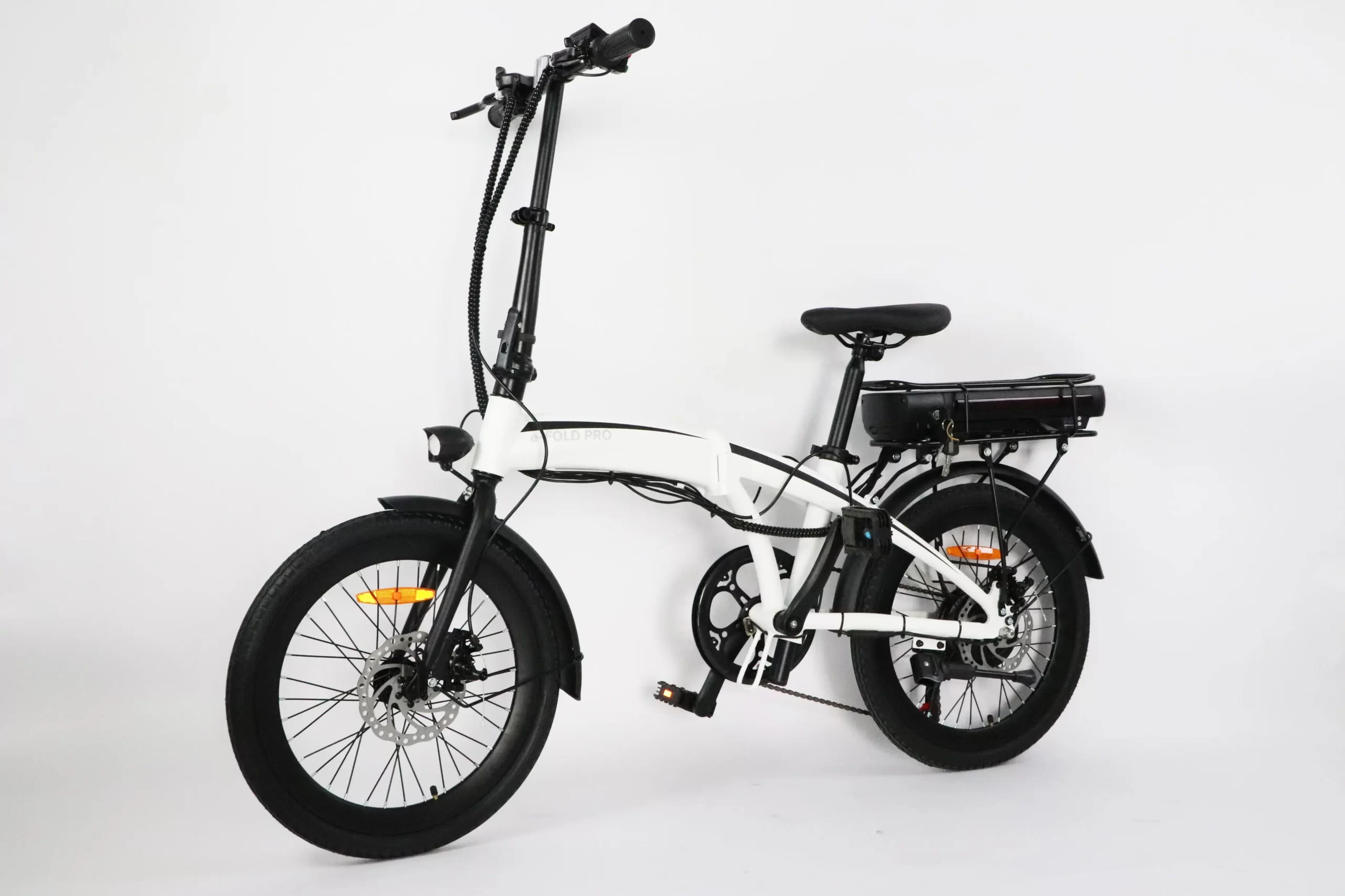 bicicleta plegable y electrica efold pro de color blanco