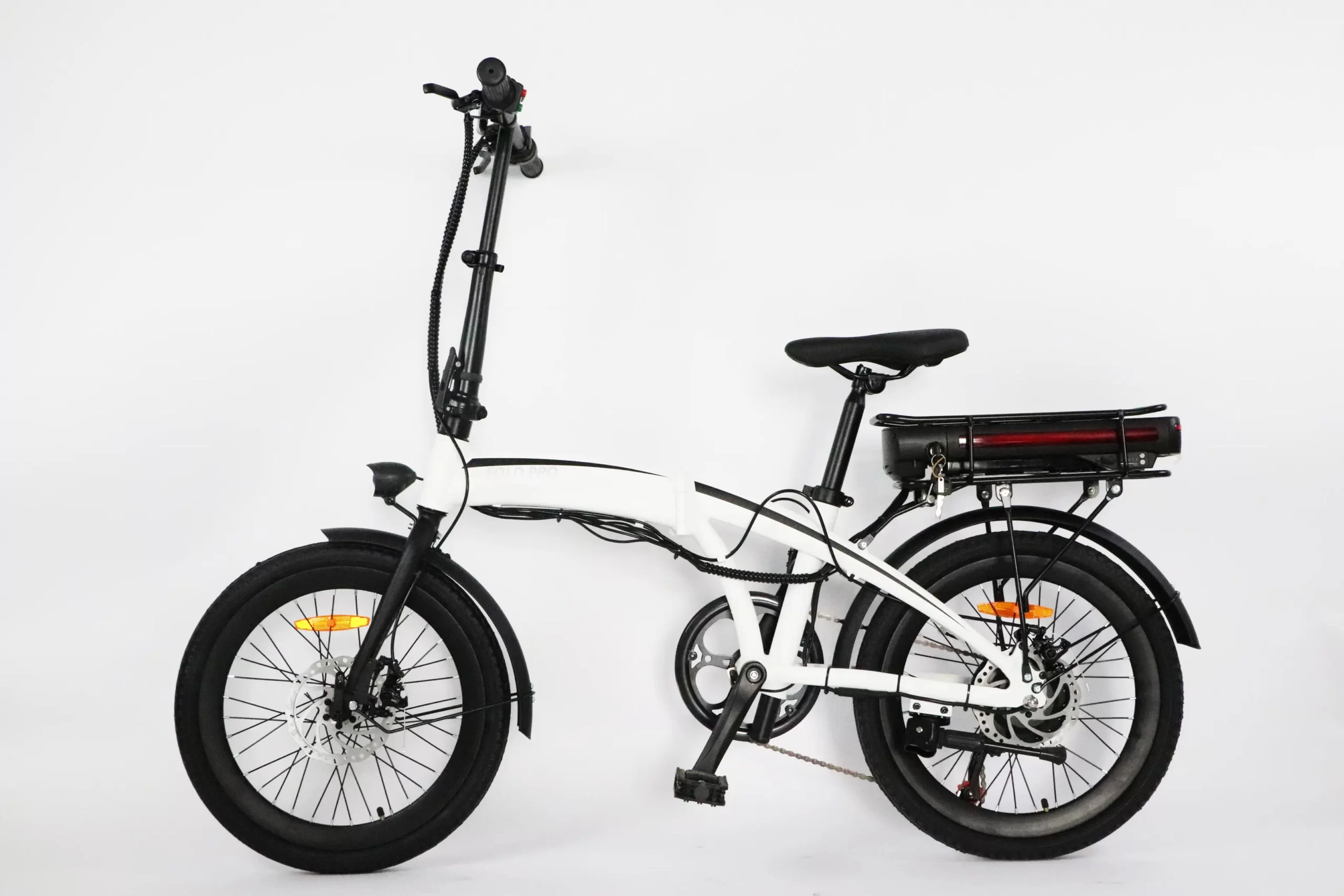 bicicleta plegable y electrica efold pro blanca