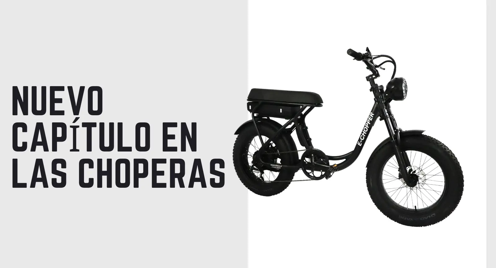 bicicleta electrica estilo chopper