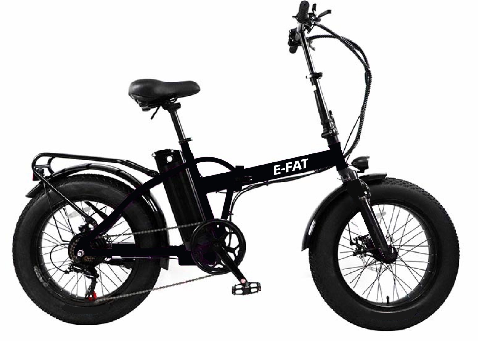 BIcicleta Electrica Plegable Ruedas anchas-FATBIKE