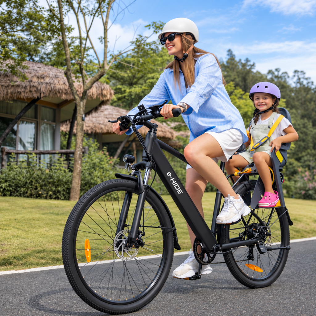 Imagen de Bicicleta Electrica E-Hide MTB Negra Aro 27,5