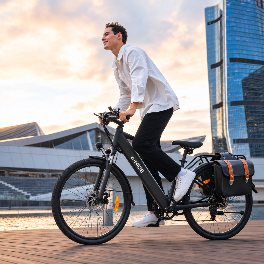 Imagen de Bicicleta Electrica E-Hide MTB Negra Aro 27,5
