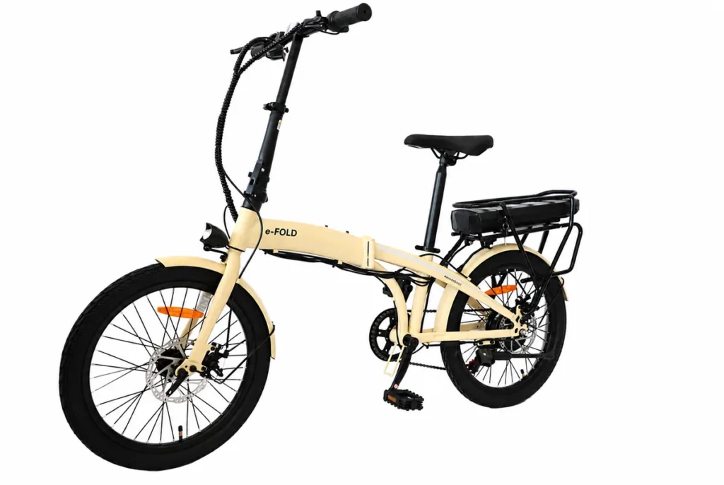 Imagen de Bicicleta Electrica Plegable E-FOLD Crema