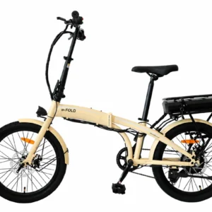 Bicicleta Electrica Plegable E-FOLD Crema