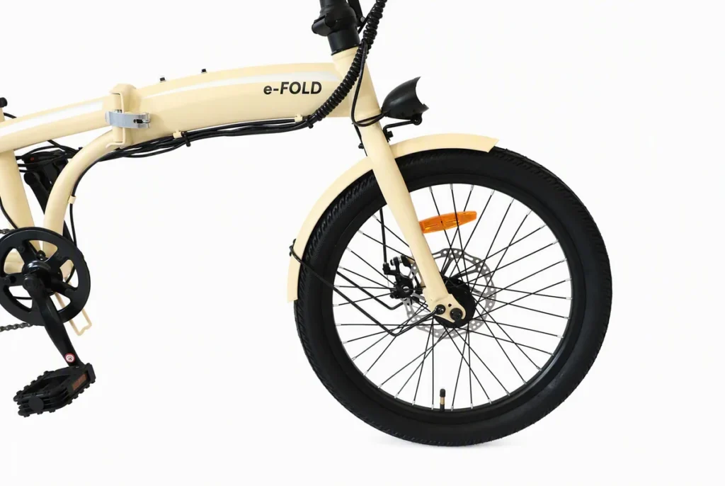 Imagen de Bicicleta Electrica Plegable E-FOLD Crema