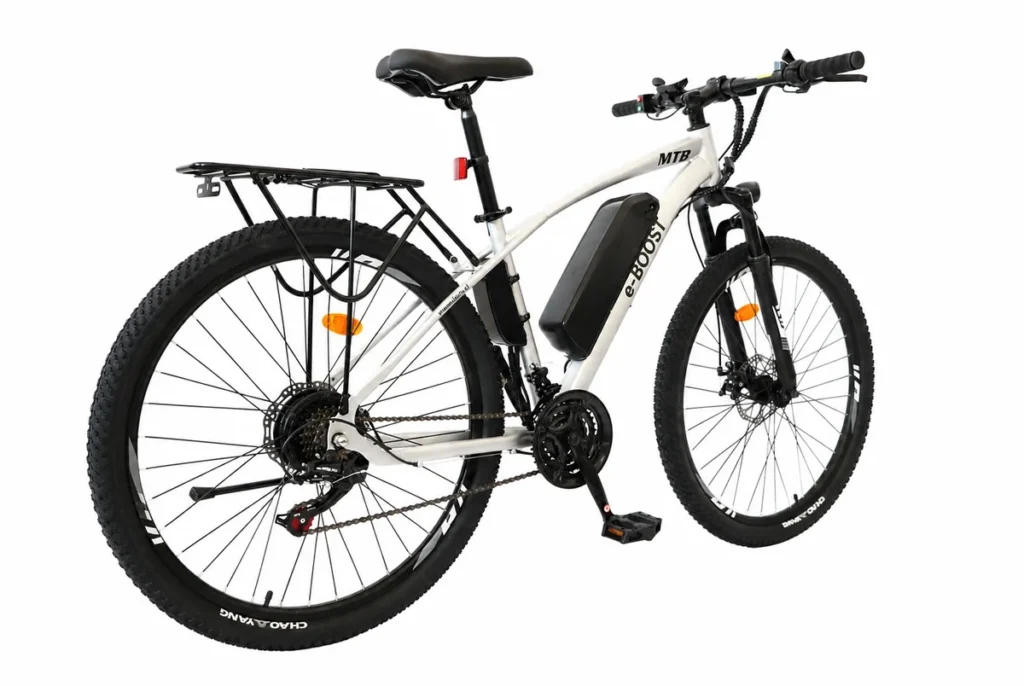 Imagen de Bicicleta Electrica E-BOOST Silver (Parrilla Trasera Gratis)