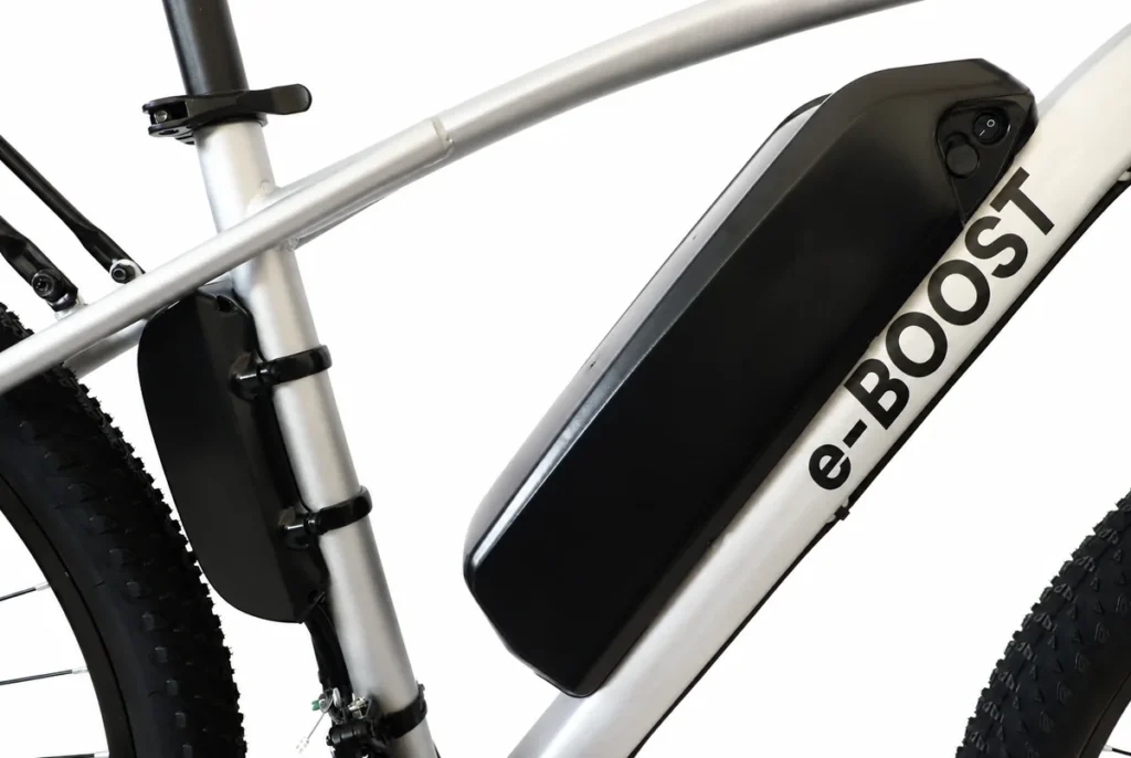 Imagen de Bicicleta Electrica E-BOOST Silver (Parrilla Trasera Gratis)