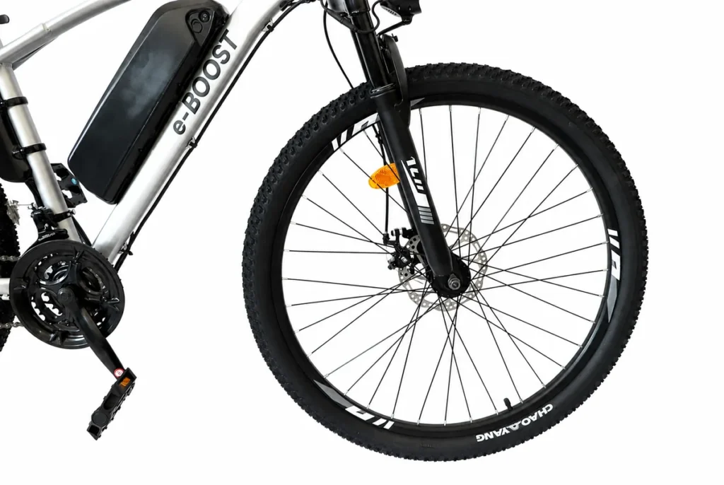 Imagen de Bicicleta Electrica E-BOOST Silver (Parrilla Trasera Gratis)
