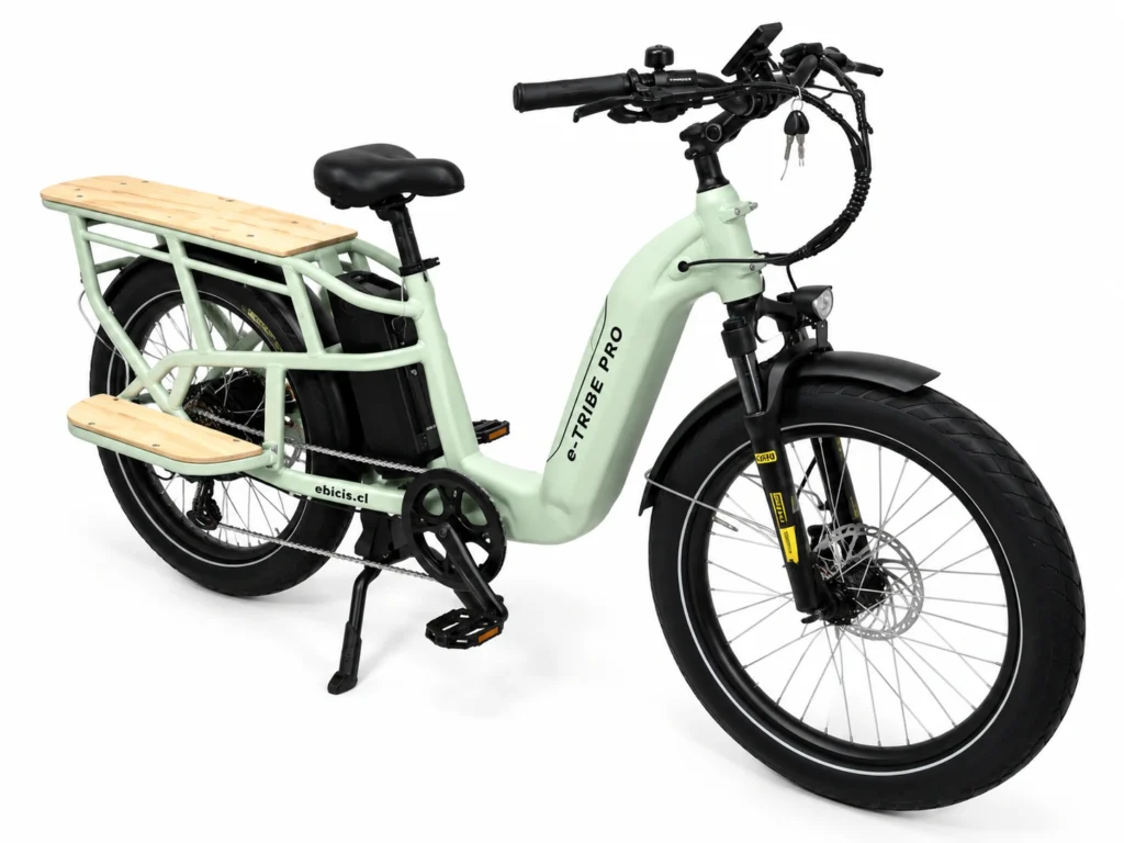 Imagen de Bicicleta Electrica E-TRIBE PRO Light Grey / Familiar-Cargo Doble Batería