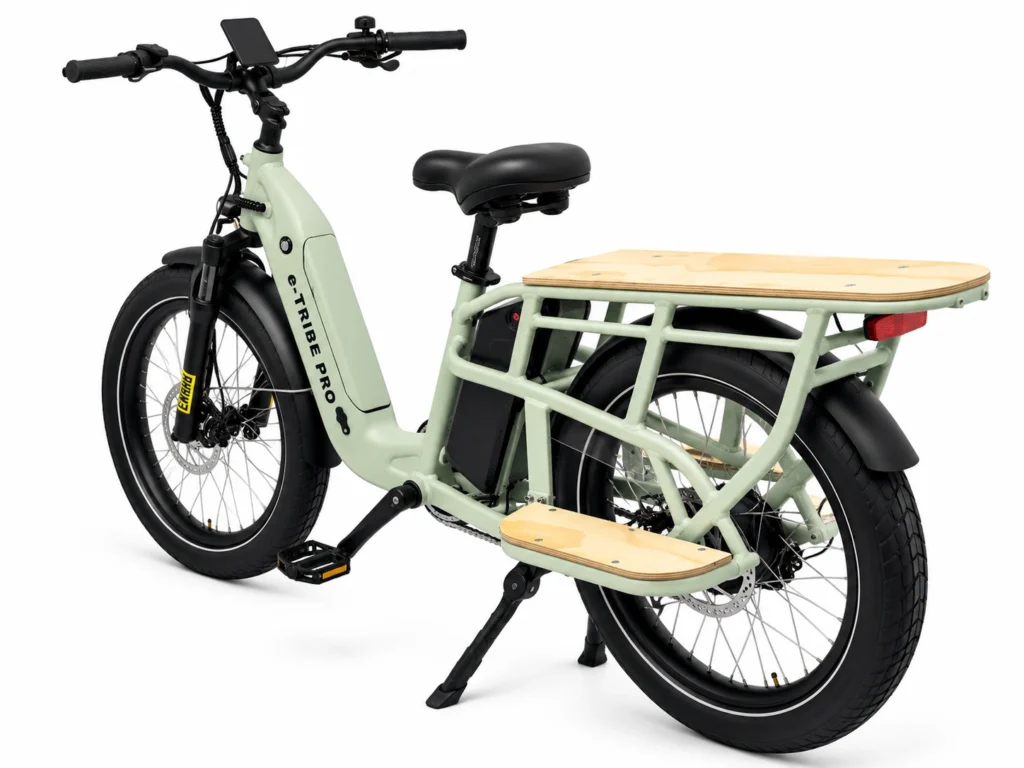 Imagen de Bicicleta Electrica E-TRIBE PRO Light Grey / Familiar-Cargo Doble Batería