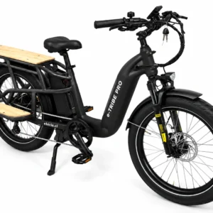 Bicicleta Electrica E-TRIBE PRO Matte Black / Familiar-Cargo Doble Batería